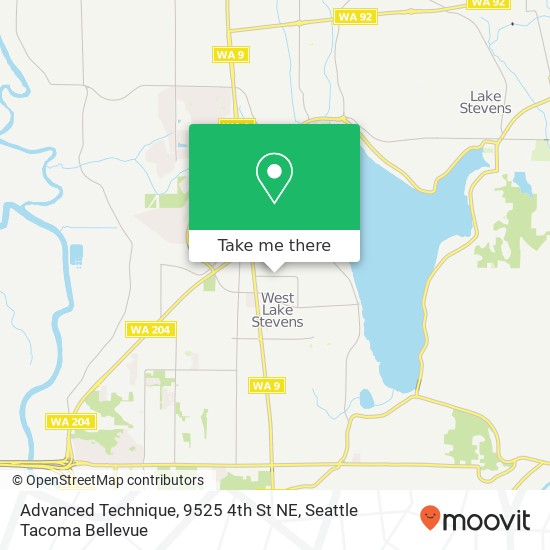 Mapa de Advanced Technique, 9525 4th St NE