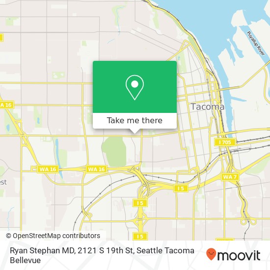 Mapa de Ryan Stephan MD, 2121 S 19th St
