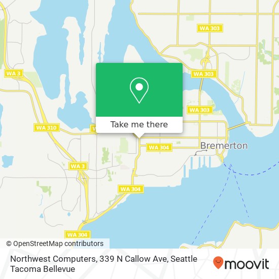 Mapa de Northwest Computers, 339 N Callow Ave