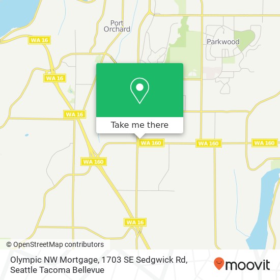Olympic NW Mortgage, 1703 SE Sedgwick Rd map