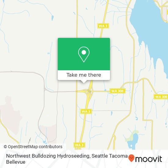 Mapa de Northwest Bulldozing Hydroseeding, 15514 Fisherman Ln NW