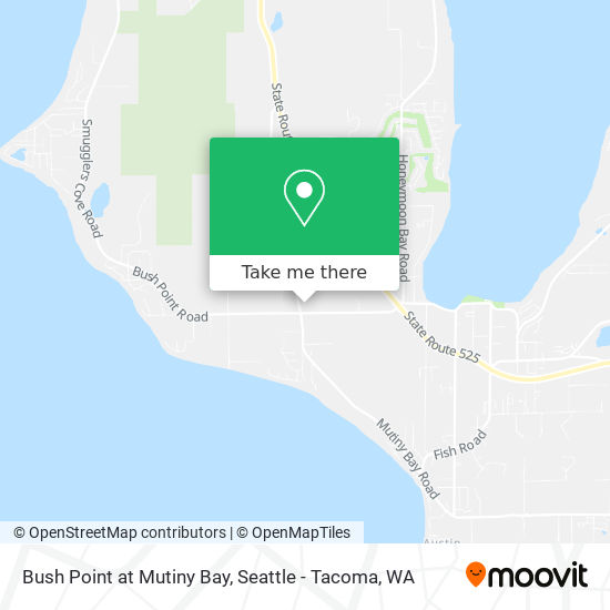 Bush Point at Mutiny Bay map