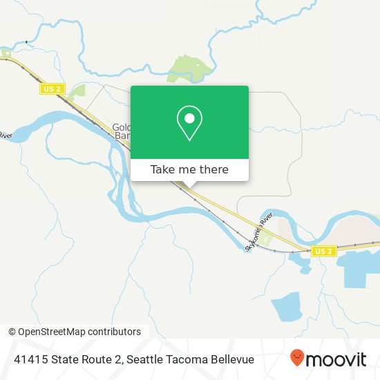 Mapa de 41415 State Route 2, Gold Bar, WA 98251