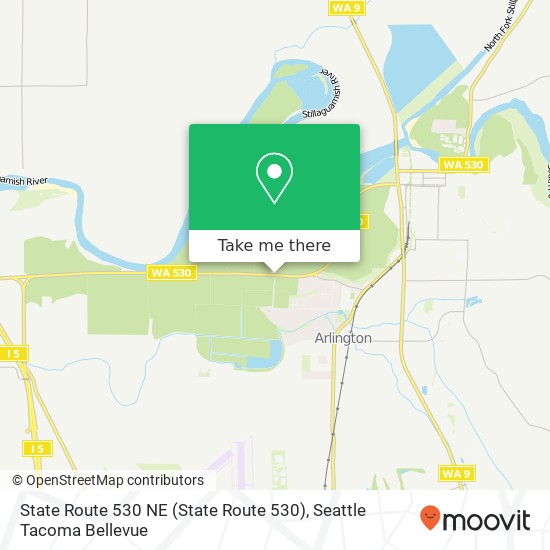 Mapa de State Route 530 NE (State Route 530), Arlington, WA 98223