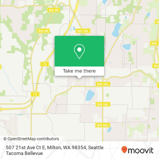 Mapa de 507 21st Ave Ct E, Milton, WA 98354