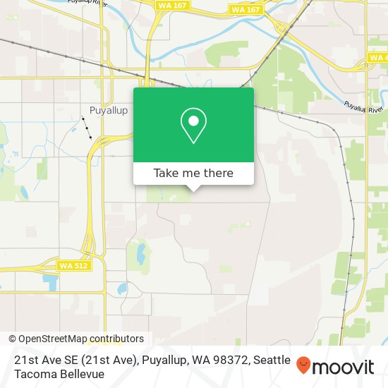 Mapa de 21st Ave SE (21st Ave), Puyallup, WA 98372