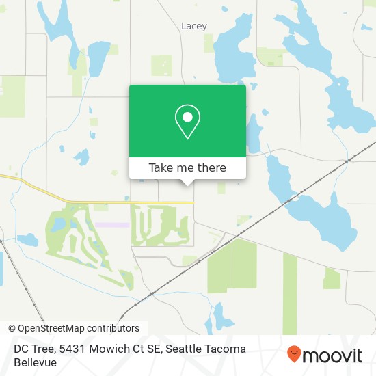 Mapa de DC Tree, 5431 Mowich Ct SE