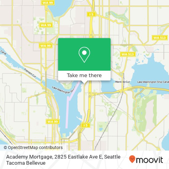Mapa de Academy Mortgage, 2825 Eastlake Ave E