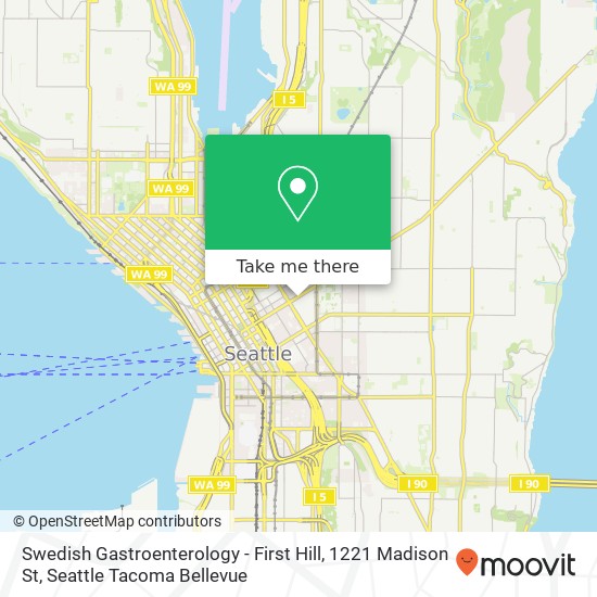 Swedish Gastroenterology - First Hill, 1221 Madison St map