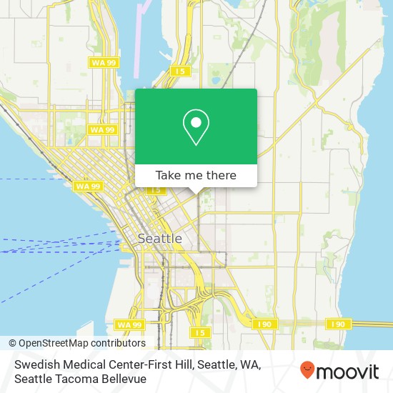 Mapa de Swedish Medical Center-First Hill, Seattle, WA