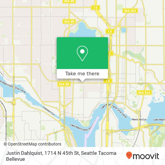 Justin Dahlquist, 1714 N 45th St map