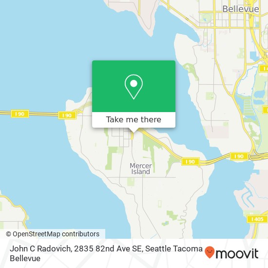 Mapa de John C Radovich, 2835 82nd Ave SE