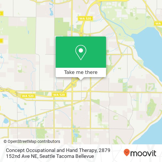 Mapa de Concept Occupational and Hand Therapy, 2879 152nd Ave NE