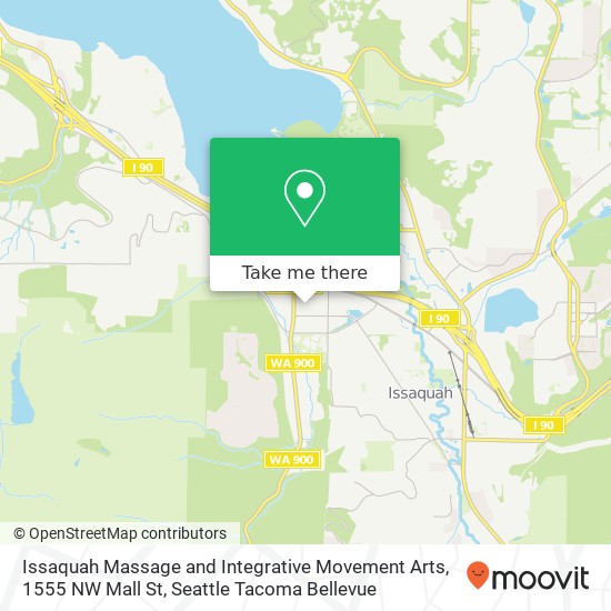 Issaquah Massage and Integrative Movement Arts, 1555 NW Mall St map