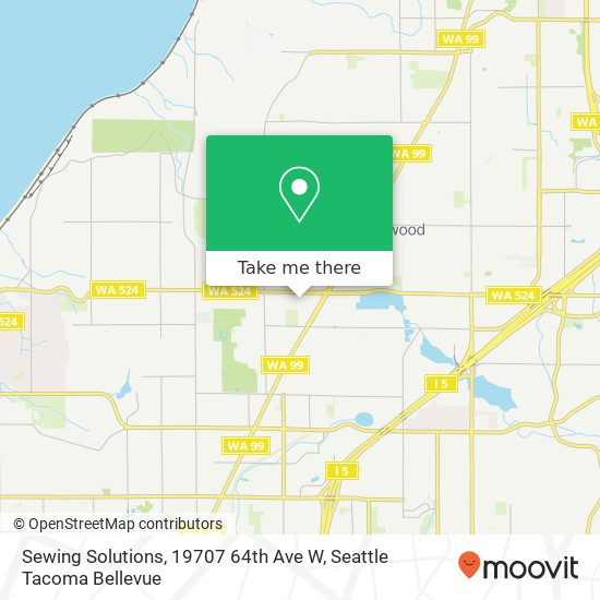 Sewing Solutions, 19707 64th Ave W map