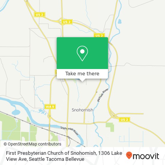 Mapa de First Presbyterian Church of Snohomish, 1306 Lake View Ave