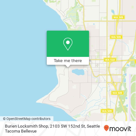 Burien Locksmith Shop, 2103 SW 152nd St map