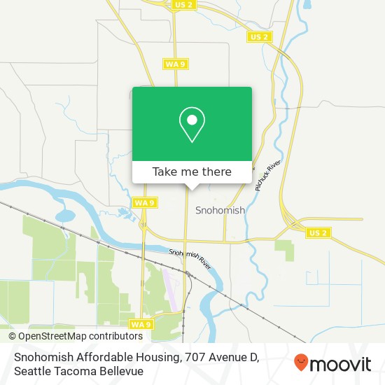 Snohomish Affordable Housing, 707 Avenue D map