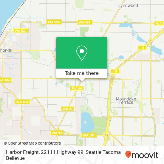 Harbor Freight, 22111 Highway 99 map