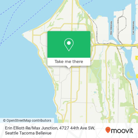 Mapa de Erin Elliott-Re / Max Junction, 4727 44th Ave SW