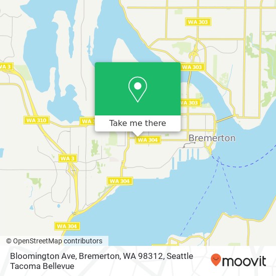 Bloomington Ave, Bremerton, WA 98312 map