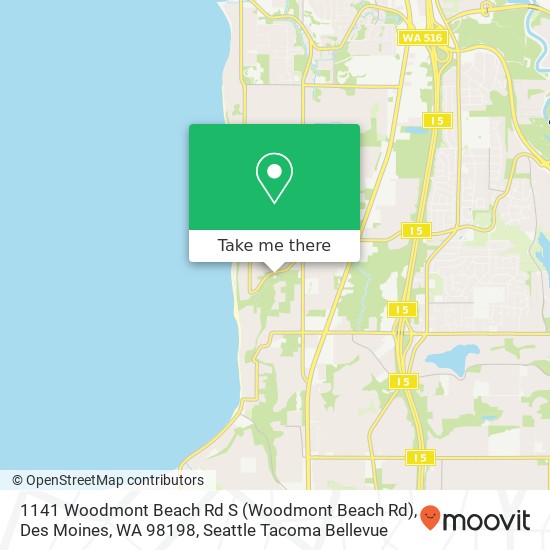 1141 Woodmont Beach Rd S (Woodmont Beach Rd), Des Moines, WA 98198 map