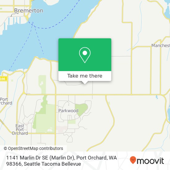 Mapa de 1141 Marlin Dr SE (Marlin Dr), Port Orchard, WA 98366