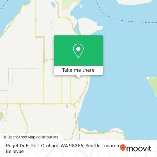 Mapa de Puget Dr E, Port Orchard, WA 98366