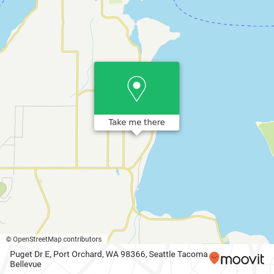 Mapa de Puget Dr E, Port Orchard, WA 98366