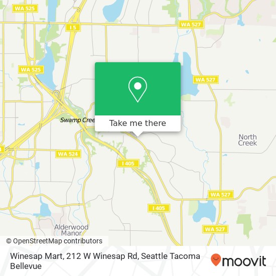 Mapa de Winesap Mart, 212 W Winesap Rd