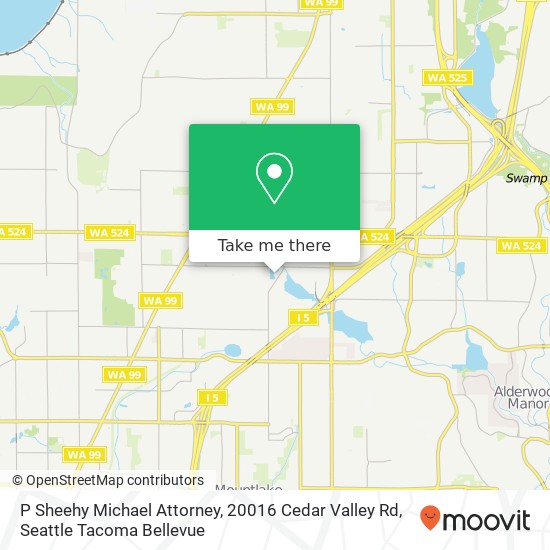 Mapa de P Sheehy Michael Attorney, 20016 Cedar Valley Rd