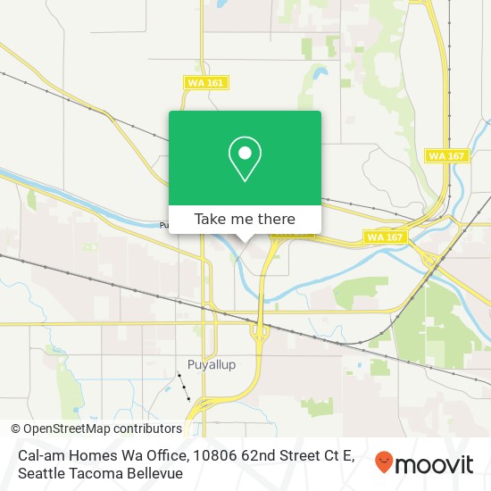 Cal-am Homes Wa Office, 10806 62nd Street Ct E map