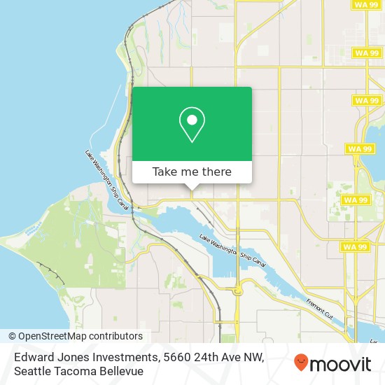 Mapa de Edward Jones Investments, 5660 24th Ave NW