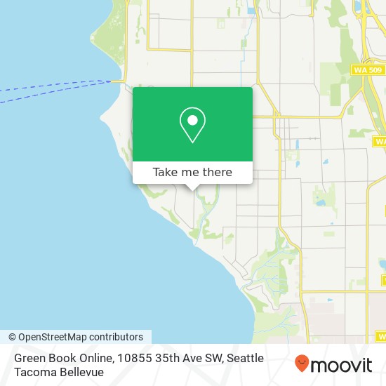 Mapa de Green Book Online, 10855 35th Ave SW