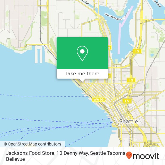 Jacksons Food Store, 10 Denny Way map