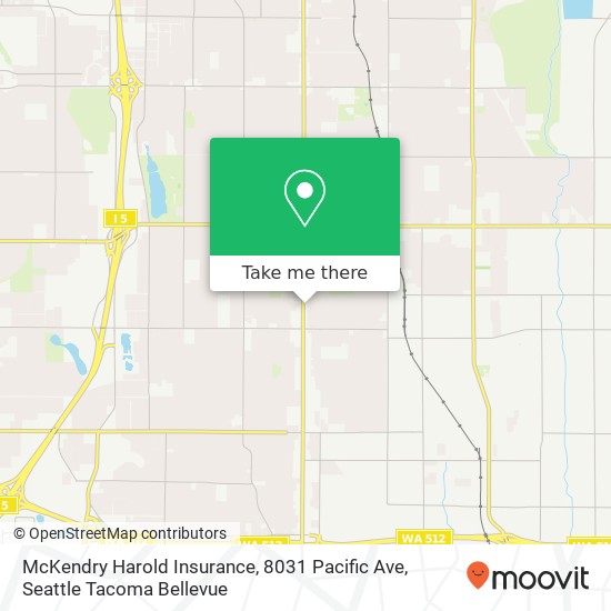 McKendry Harold Insurance, 8031 Pacific Ave map