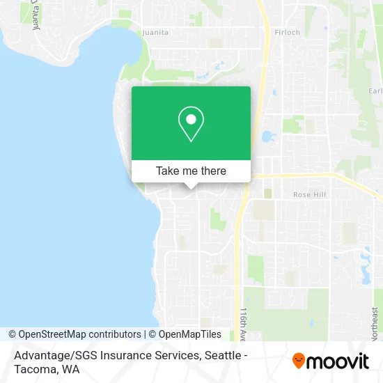 Advantage / SGS Insurance Services map