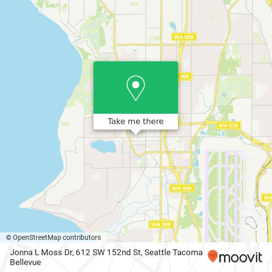 Mapa de Jonna L Moss Dr, 612 SW 152nd St