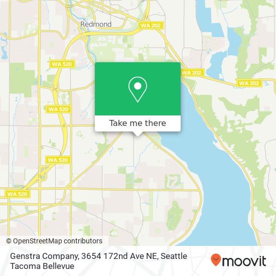 Mapa de Genstra Company, 3654 172nd Ave NE