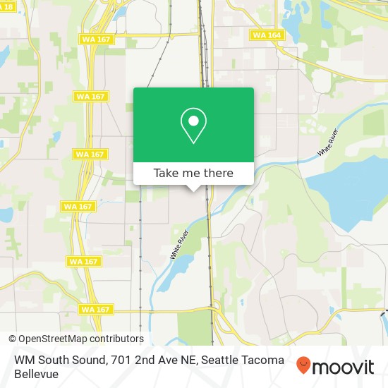 Mapa de WM South Sound, 701 2nd Ave NE