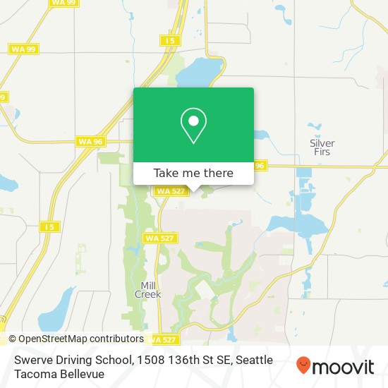 Swerve Driving School, 1508 136th St SE map