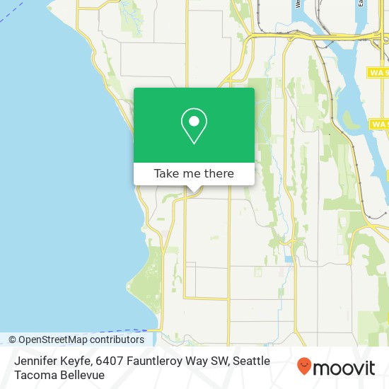 Mapa de Jennifer Keyfe, 6407 Fauntleroy Way SW