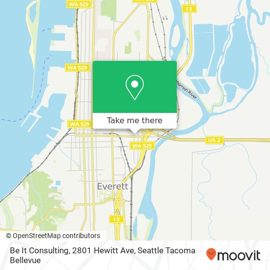 Mapa de Be It Consulting, 2801 Hewitt Ave