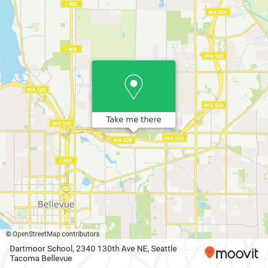 Mapa de Dartmoor School, 2340 130th Ave NE