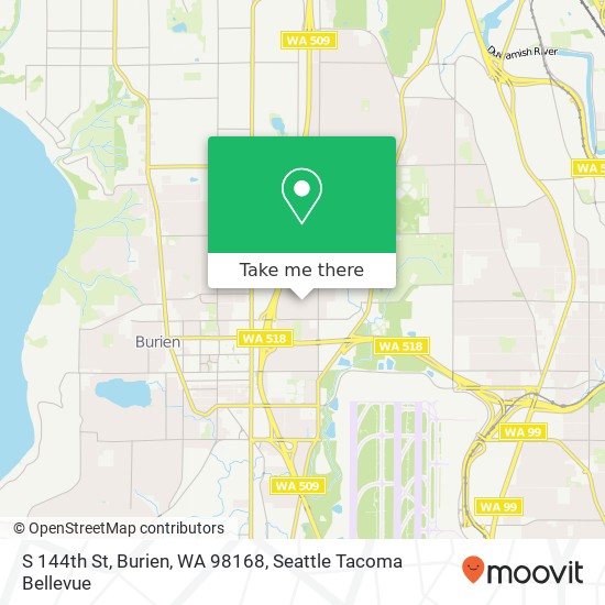 S 144th St, Burien, WA 98168 map