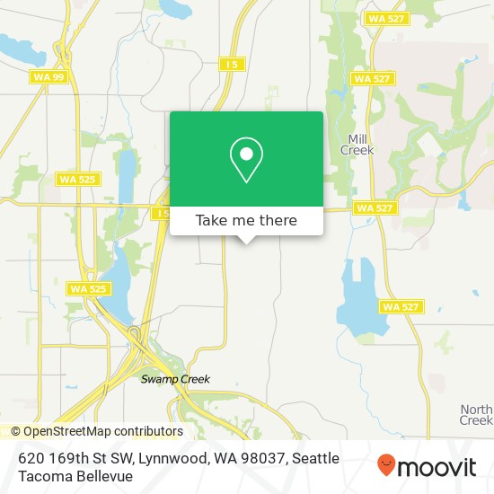 Mapa de 620 169th St SW, Lynnwood, WA 98037