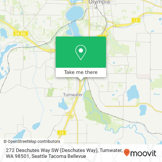 Mapa de 272 Deschutes Way SW (Deschutes Way), Tumwater, WA 98501