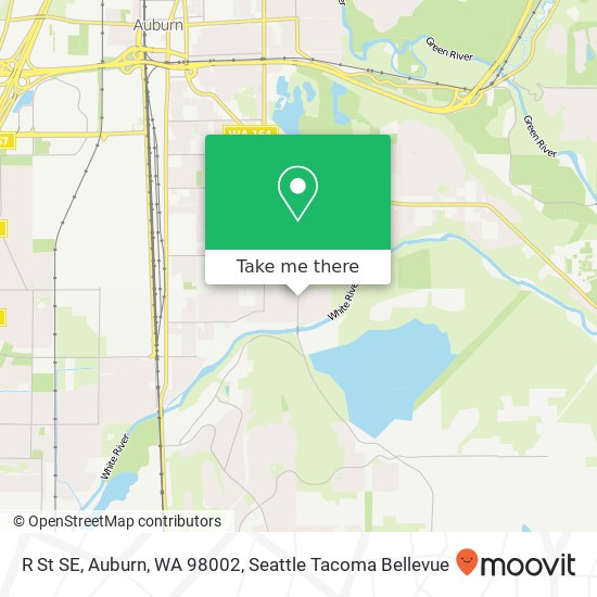 Mapa de R St SE, Auburn, WA 98002