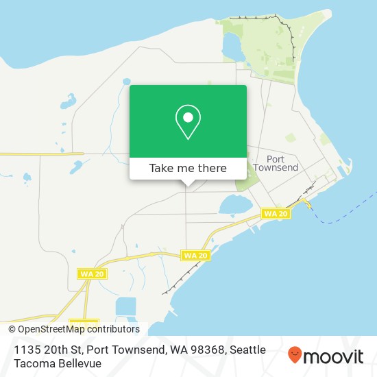 Mapa de 1135 20th St, Port Townsend, WA 98368