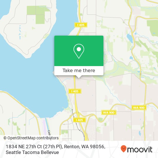 1834 NE 27th Ct (27th Pl), Renton, WA 98056 map